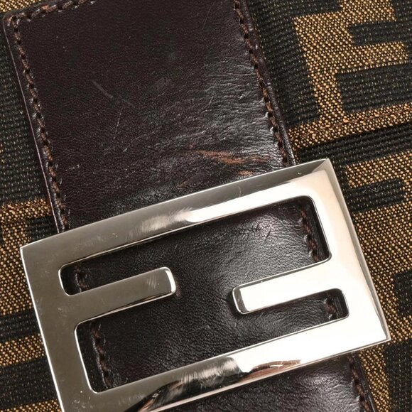Fendi Brown Zucca Baguette Handbag - Picture 4 of 10